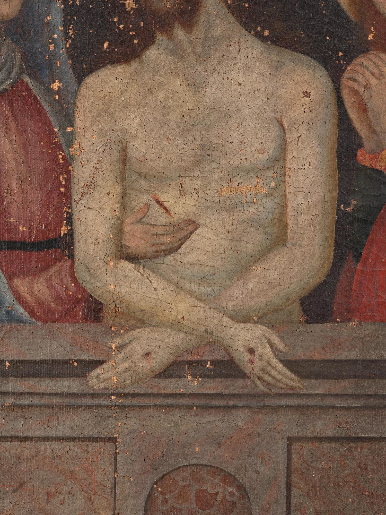 Italian school, probably 17th century, True portrait of the most holy pieta of Caninbio.