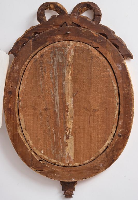 Spegellampetter, ett par, för två ljus vardera, ca år 1800, Gustavianska.