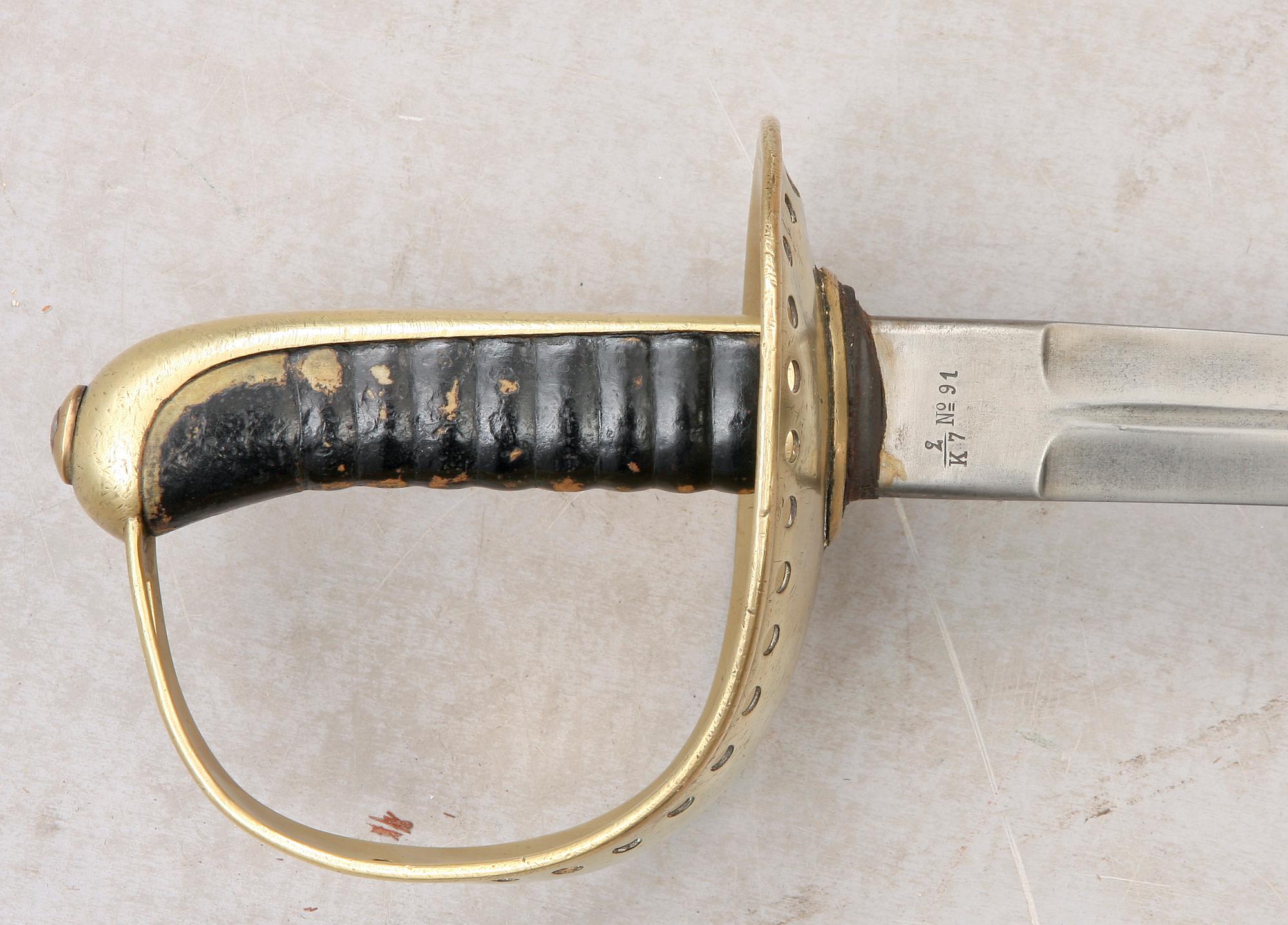 SABEL, för kavalleri, Sverige modell m/1893.