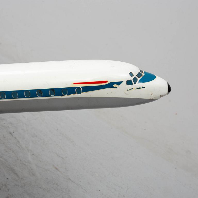 A SAS DC8 model plane. Fermo model factory, Charlottenlund.