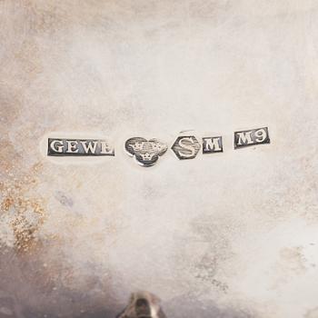 Kaffeservis, 3 delar, silver, Gewe Silvervarufabriken Ab, Malmö 1962.