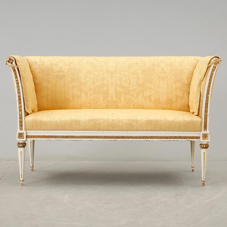 SOFFA, Sengustaviansk stil, omkr år 1900.