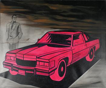 MARTIN ASKHOLM, blandteknik på duk, signerad och daterad -97 à tergo.