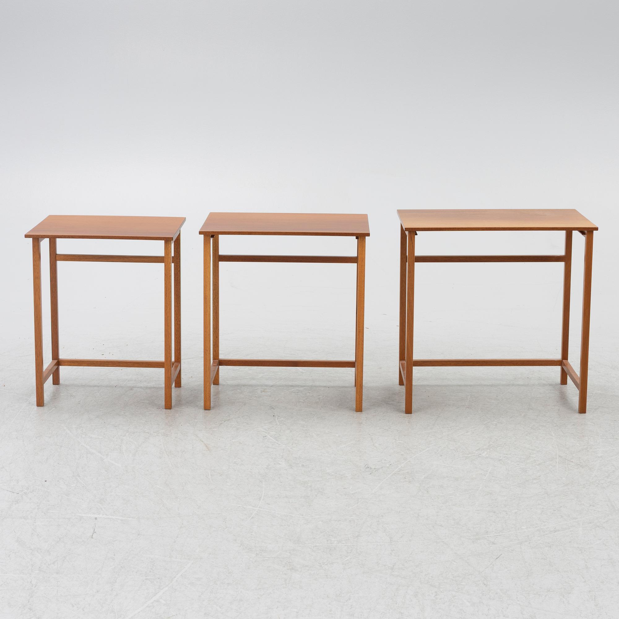 Josef Frank, set table, 3 pieces, model B 618, Svenskt Tenn, ca 1990.