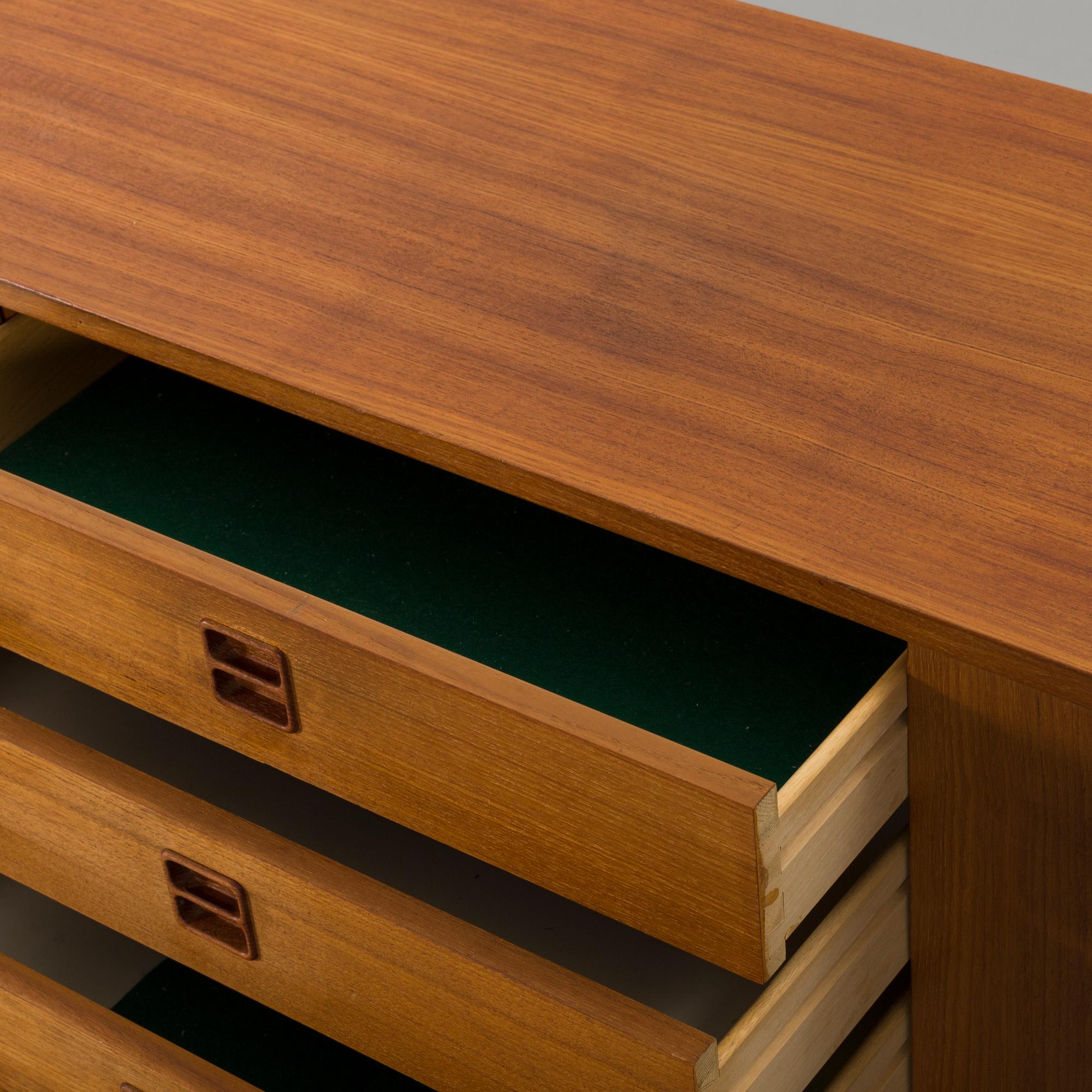 A second half of the 20th century 'Korsör' teak veneered sideboard by IKEA.
