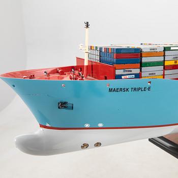 Boat model Maersk Line "Triple E" late 20th century.