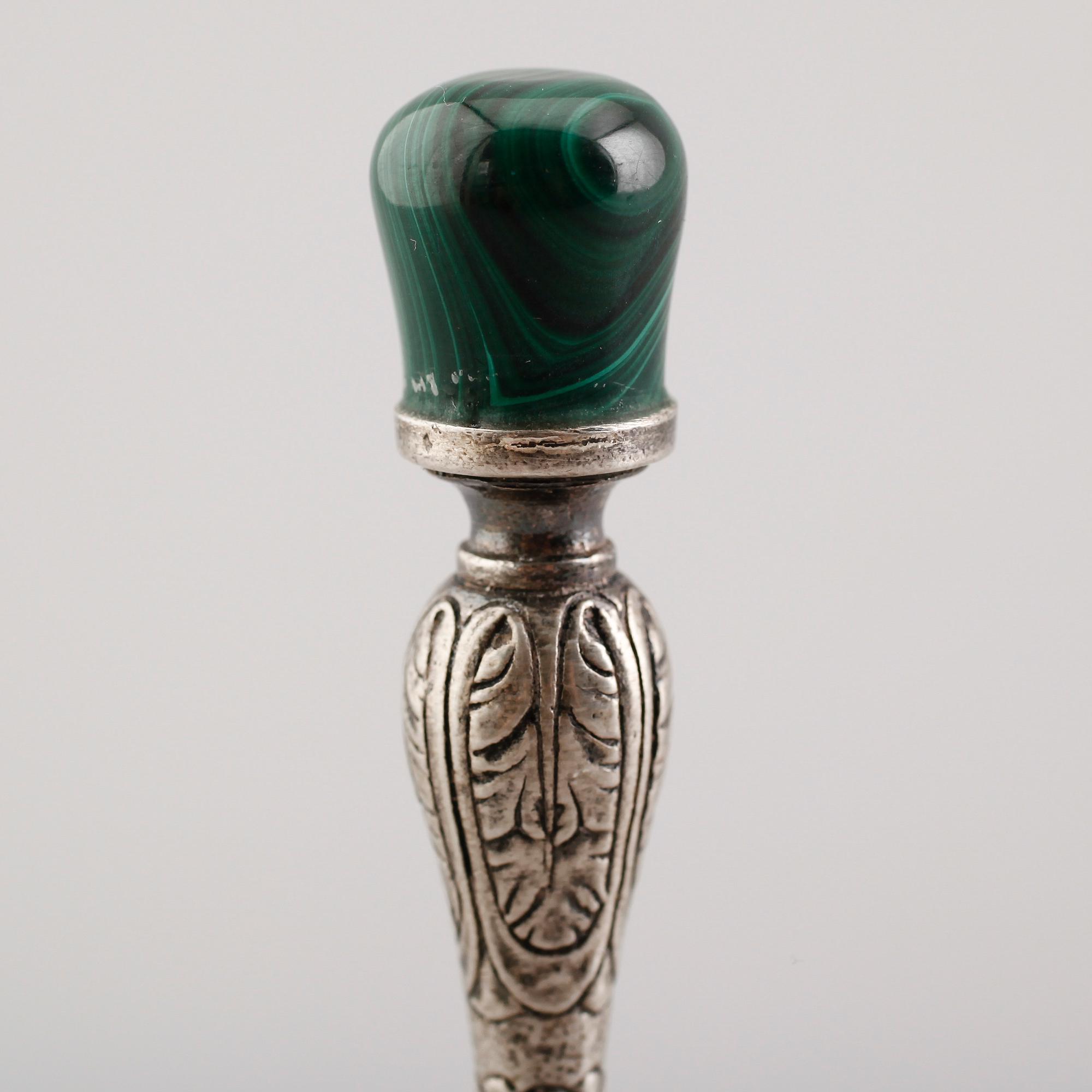 BORDSPINGLA, silver, 1900-talets första hälft. Vikt ca 129 gram.