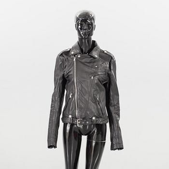 BALMAIN, skinnjacka, obs! liten storlek 46.