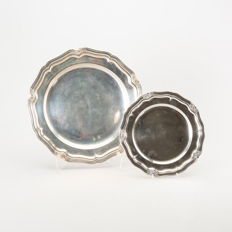 Two Danish silver dishes.