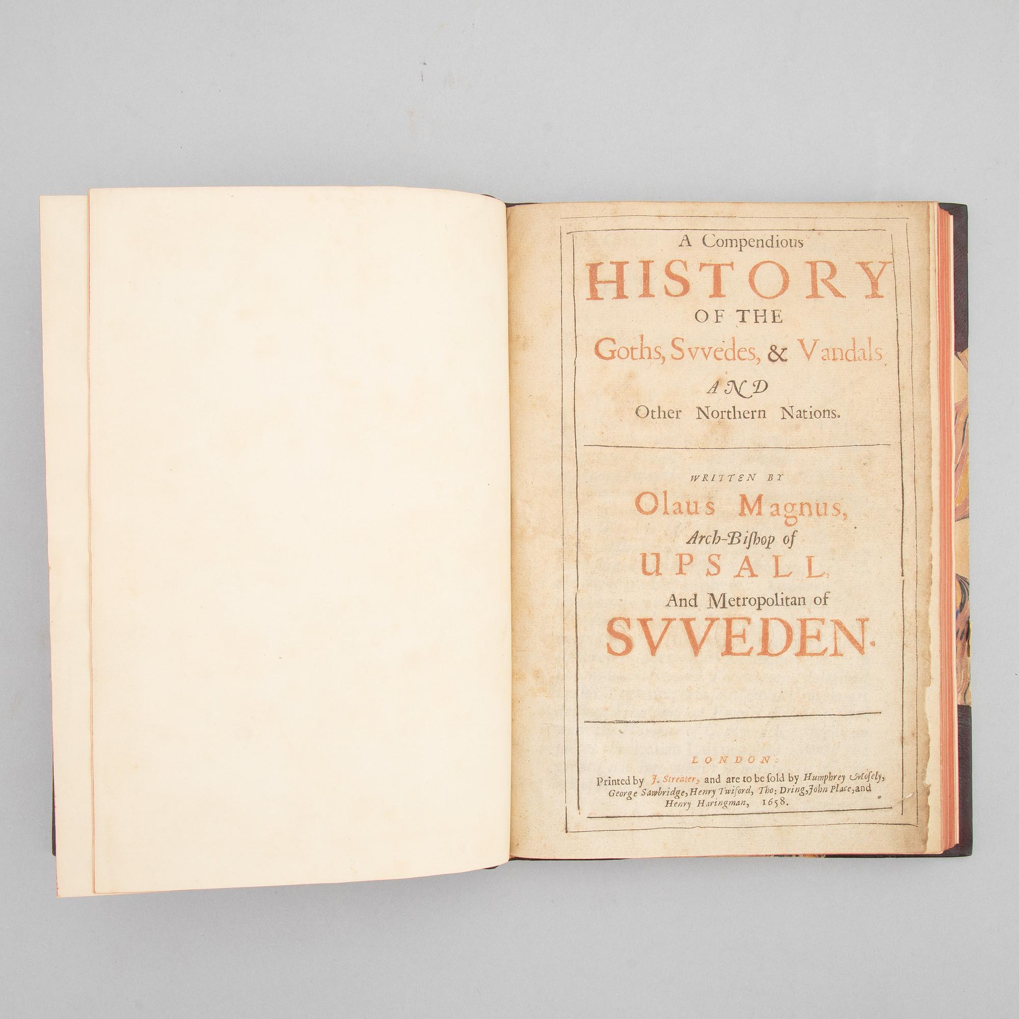Olaus Magnus’ History, English edition, 1658.