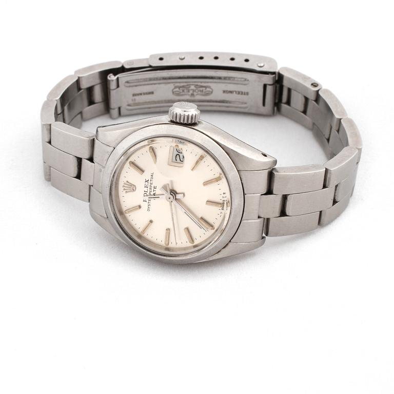 ARMBANDSUR, dam, stål, "date", Rolex, 1900-talets senare del.