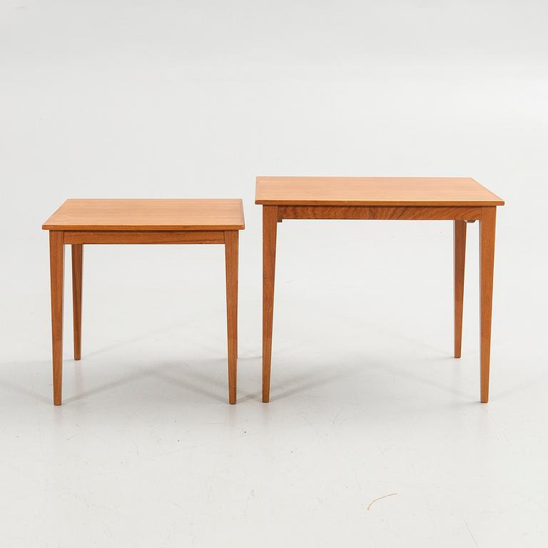 Game table, 2 pieces, mid-20th century.