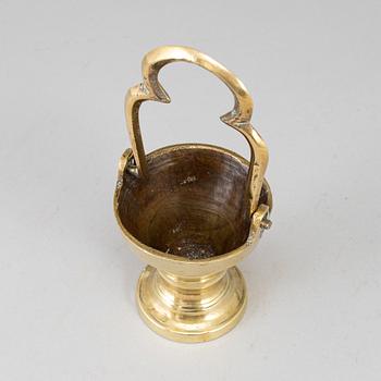 A 16th century bronze Holy Water bowl.