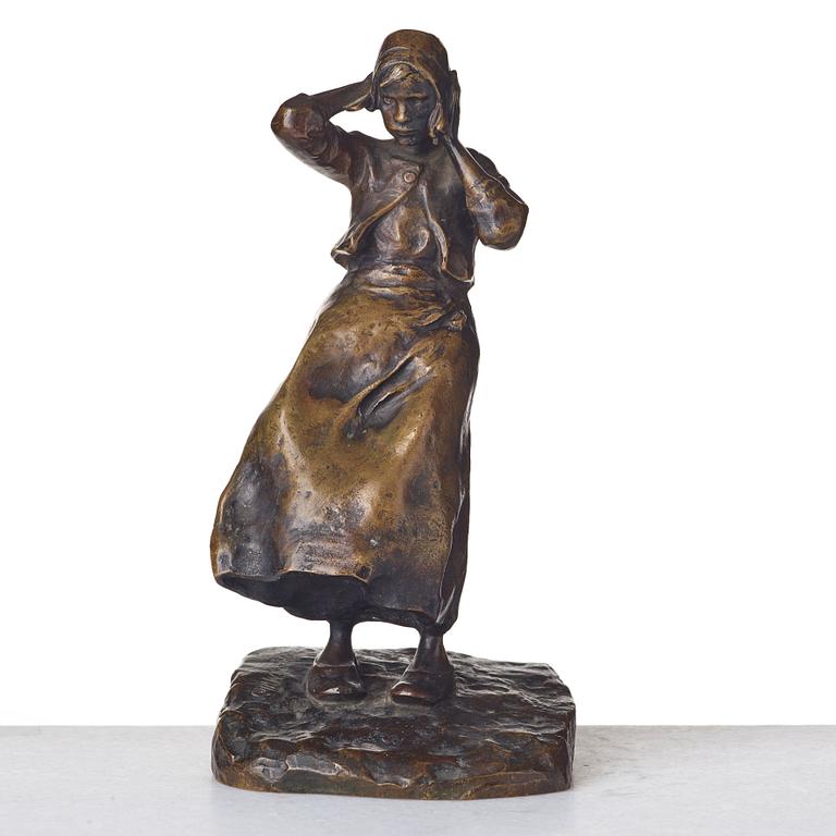 Ruth Milles, "Flicka i blåst" (=Young woman in the wind).