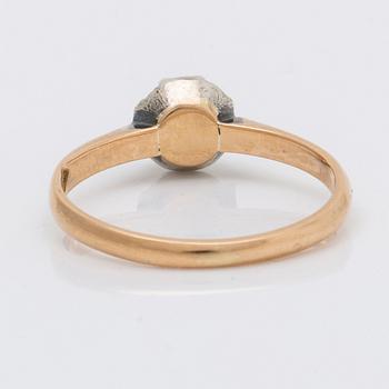 Ring 18K guld m 1 rosensten ca 0,40 ct.