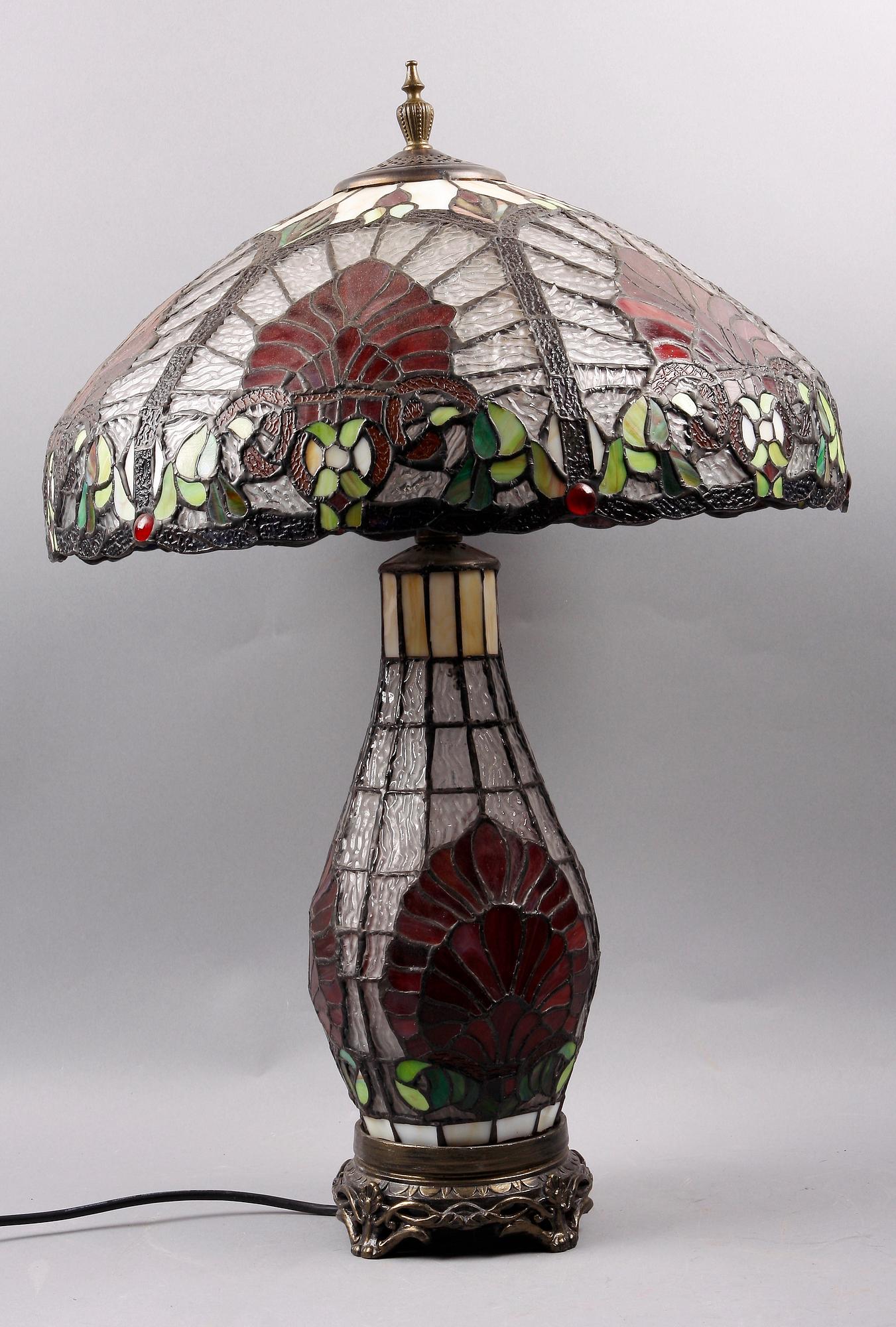 BORDSARMATUR, s k Tiffany-stil, 1900/2000-tal.