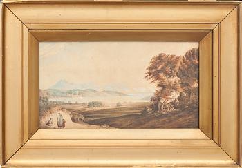 Okänd konstnär 1800-tal · OKÄND KONSTNÄR, akvarell, 1800-tal, England.
