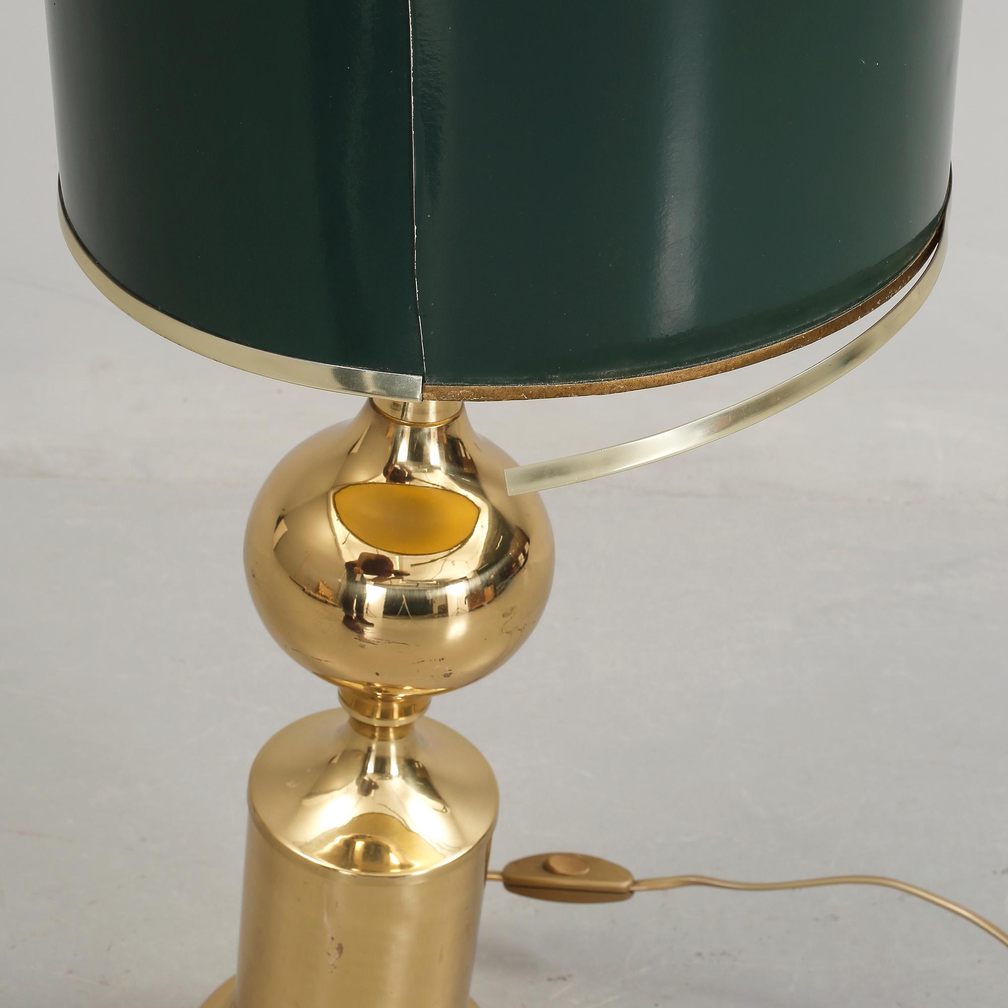 BORDSLAMPA, 1900-talets andra hälft.