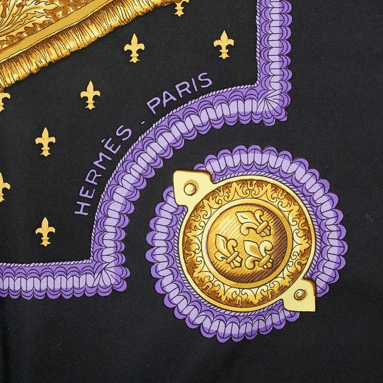 SCARF, siden, "Selles a Housses", design Christiane Vauzelles, Hermès, Paris.