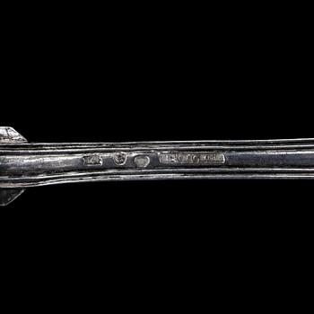 RAGUSKED, silver, Gustaf Theodor Folcker, Stockhom, 1853. Ca 139g.