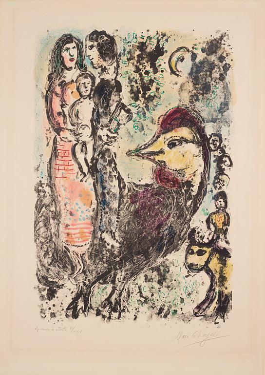 Marc Chagall, "La famille au coq".