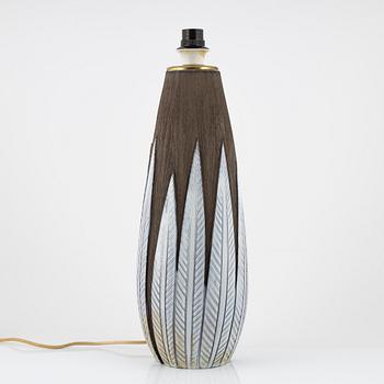 Anna-Lisa Thomson, an earthenware 'Paprika' vase/lamp, Upsala Ekeby.