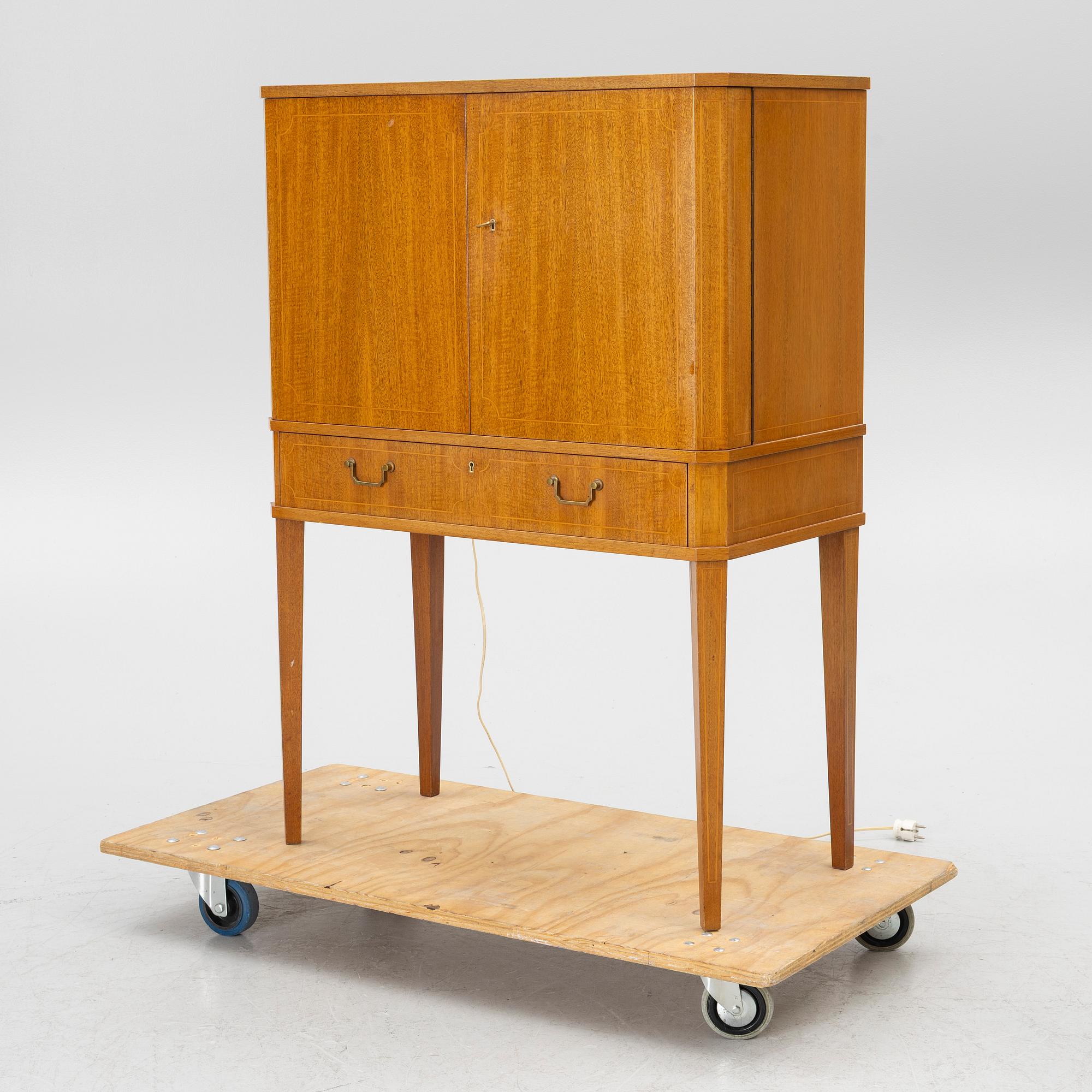 Bar cabinet, mid-20th century.