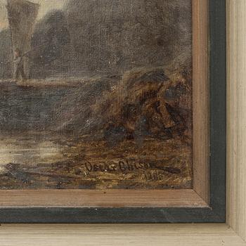 OSCAR OHLSON, oil on canvas, signed.