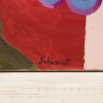 Olle Schmidt, oil on canvas, signed Schmidt and signed a tergo.