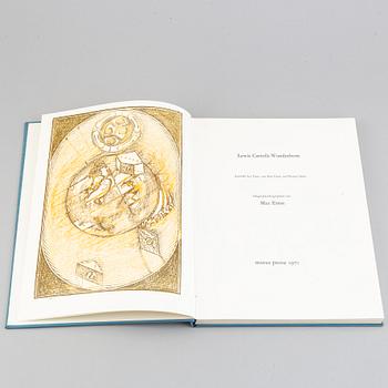 BOOK, with lithographs in colour by Max Ernst. 
"Lewis Carrol´s Wunderhorn". 1970.