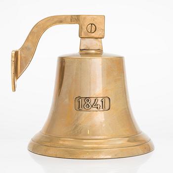A ship's bell, marked 1841.