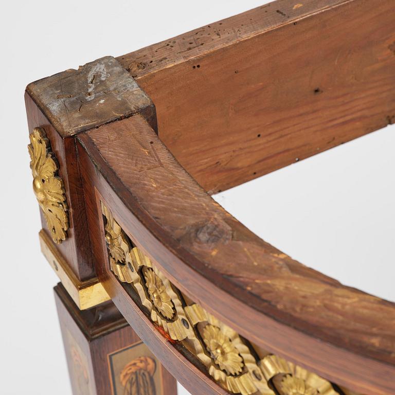 Konsolbord, utfört i Georg Haupts art, omkring år 1900, Gustaviansk stil.