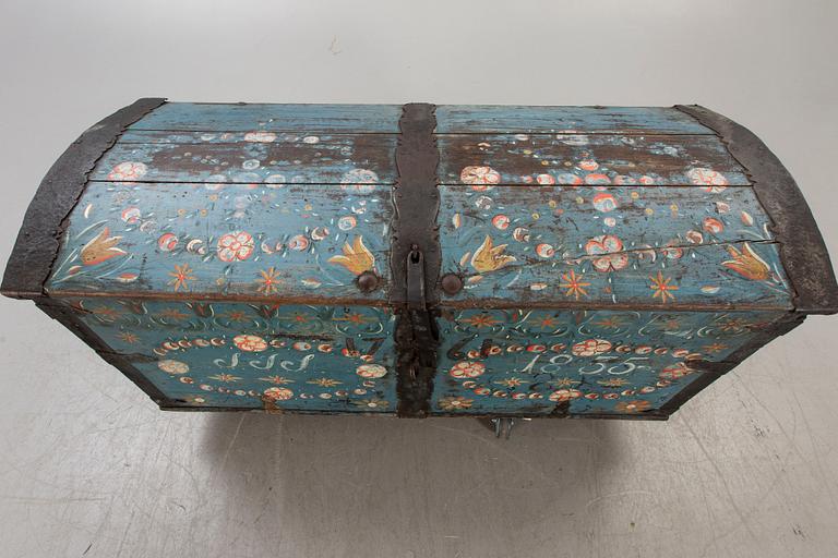 A Swedish painted coffin dated 1835.