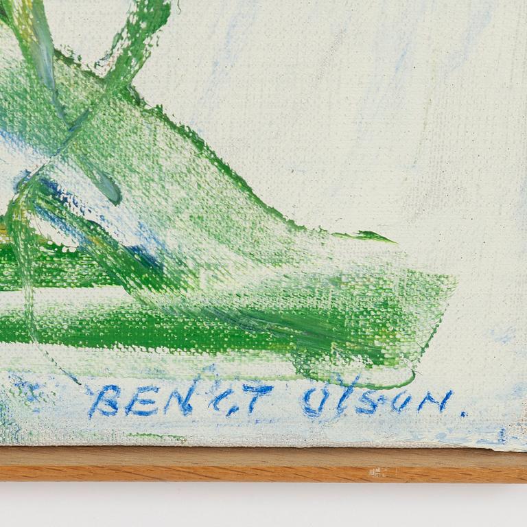 Bengt Olson, Komposition i blått och grönt.
