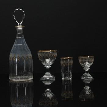 A 26 PIECES GLASS SERVICE, "Odelberg Junior", Kosta.