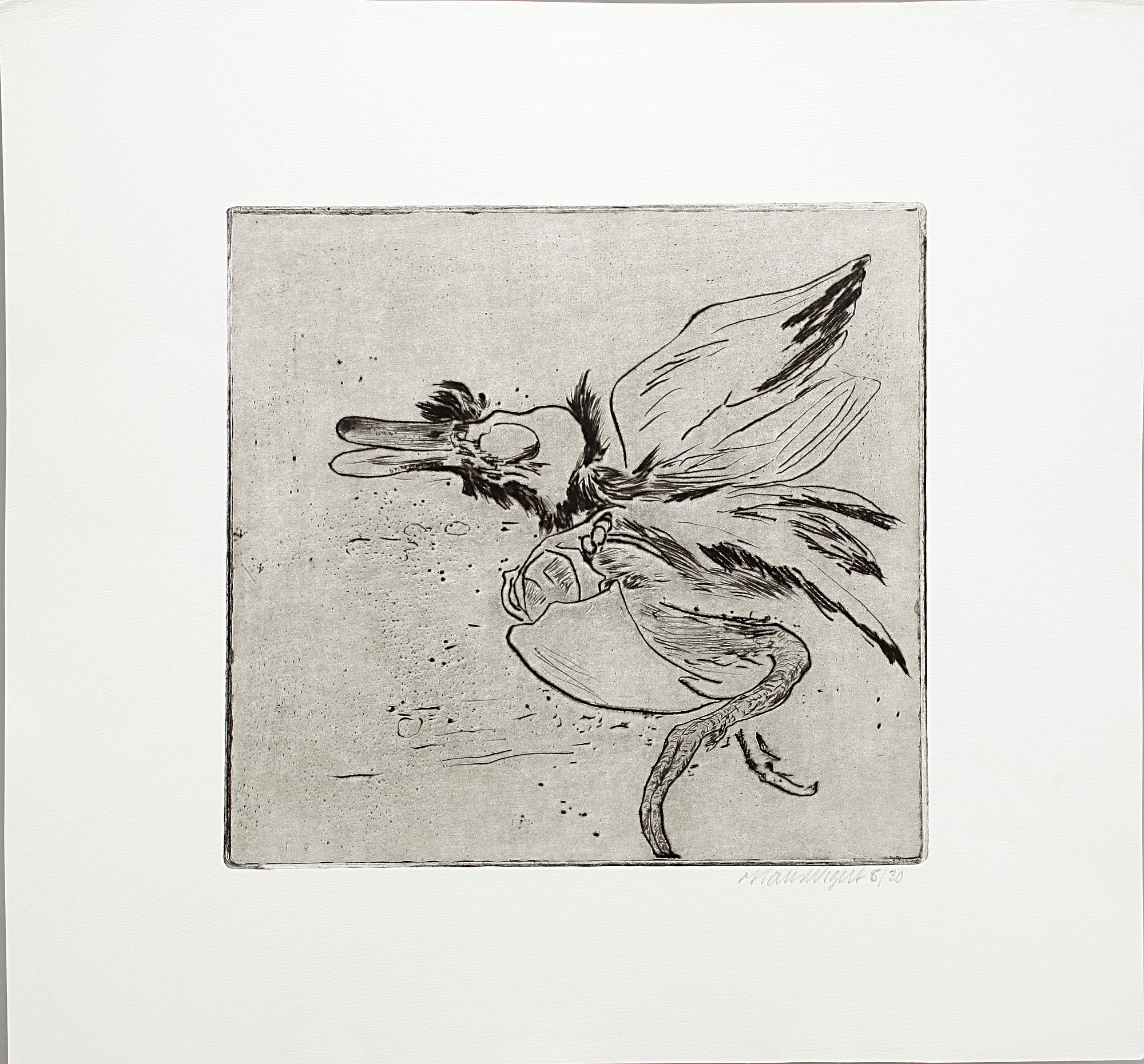 HANS WIGERT, torrnålsgravyrer 3 st. Sign.