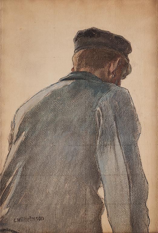 Carl Wilhelmson, Fisherman, study.