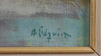 ARNE LIDQVIST, olja på duk, sign.
