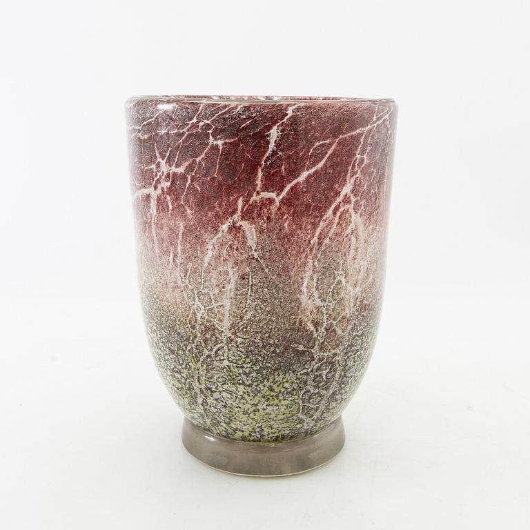 Table lamp and vase, Ikora, WMF (Württembergische Metallwarenfabrik), Germany, mid 20th century.