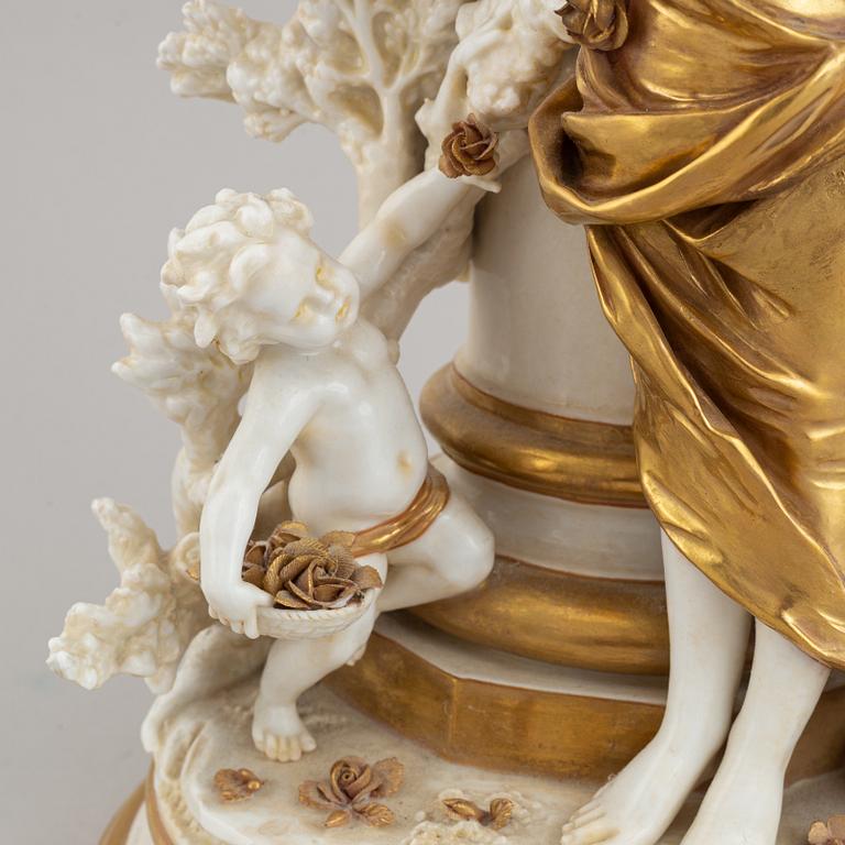 A porcelain sculpture.