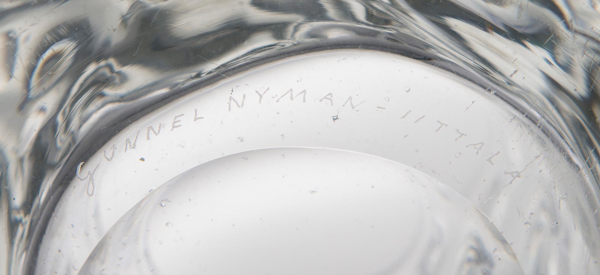 A vase signed Gunnel Nyman, Iittala.
