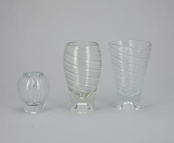 MALJAKOITA, 3 kpl, lasia, "Löytö"-sarja, Tapio Wirkkala.