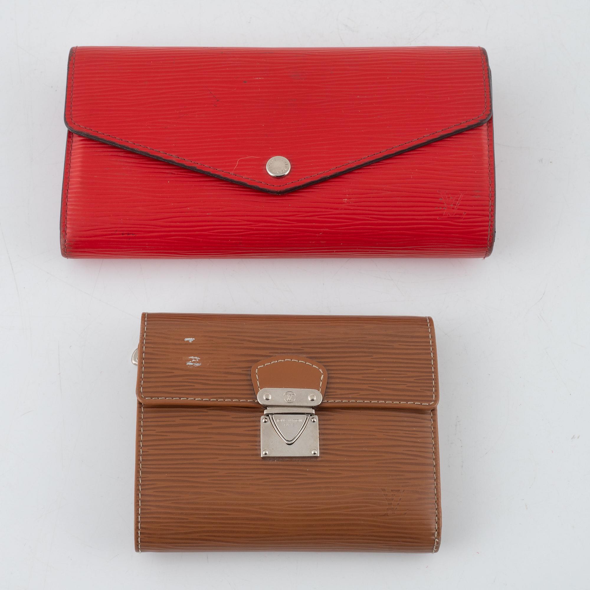 Louis Vuitton, plånböcker, 2 st.