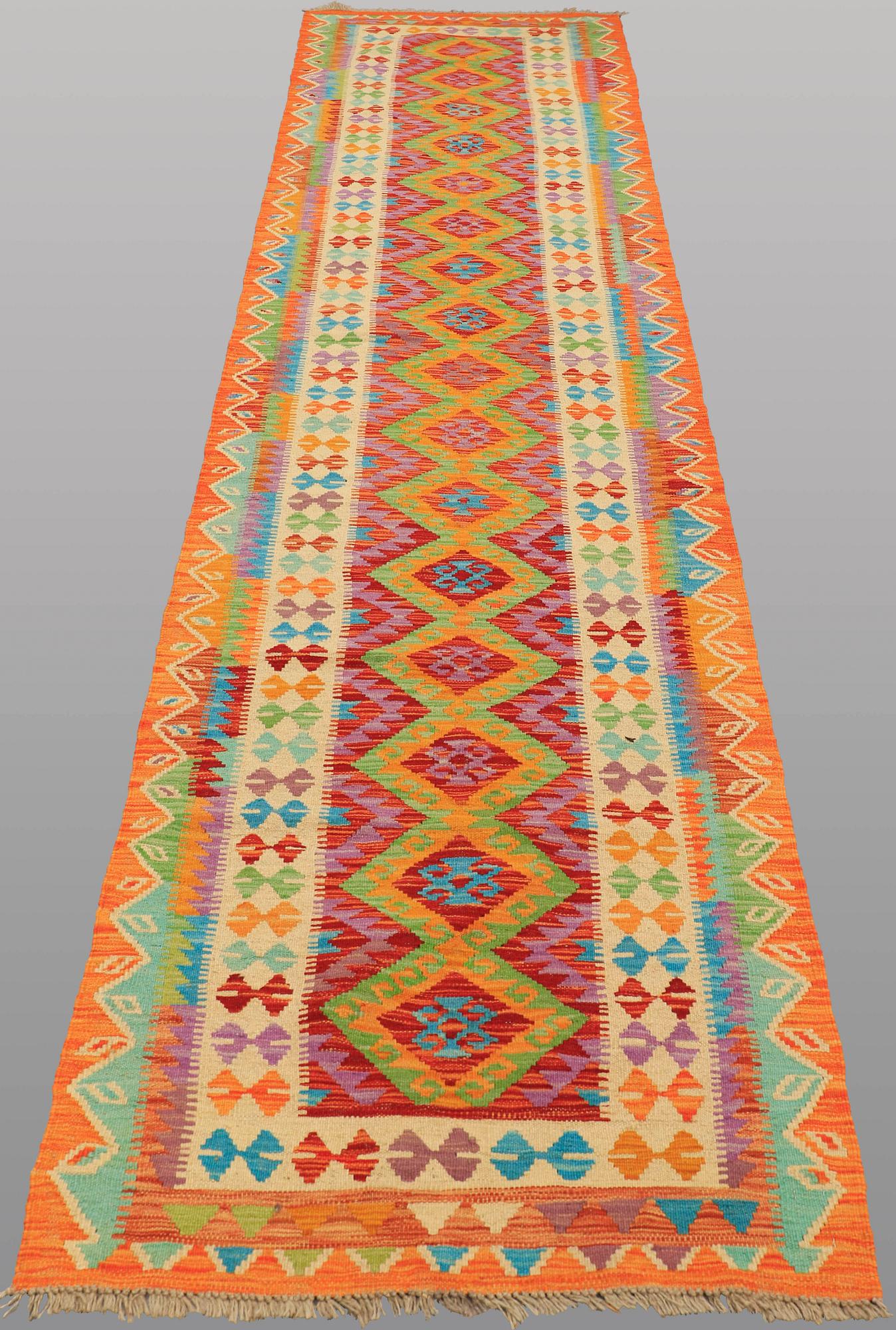 A RUNNER, Kilim, ca 384 x 85 cm.