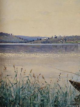 Carl Johansson, "Strandparti i middagsbelysning" ("Beach scene in midday light").