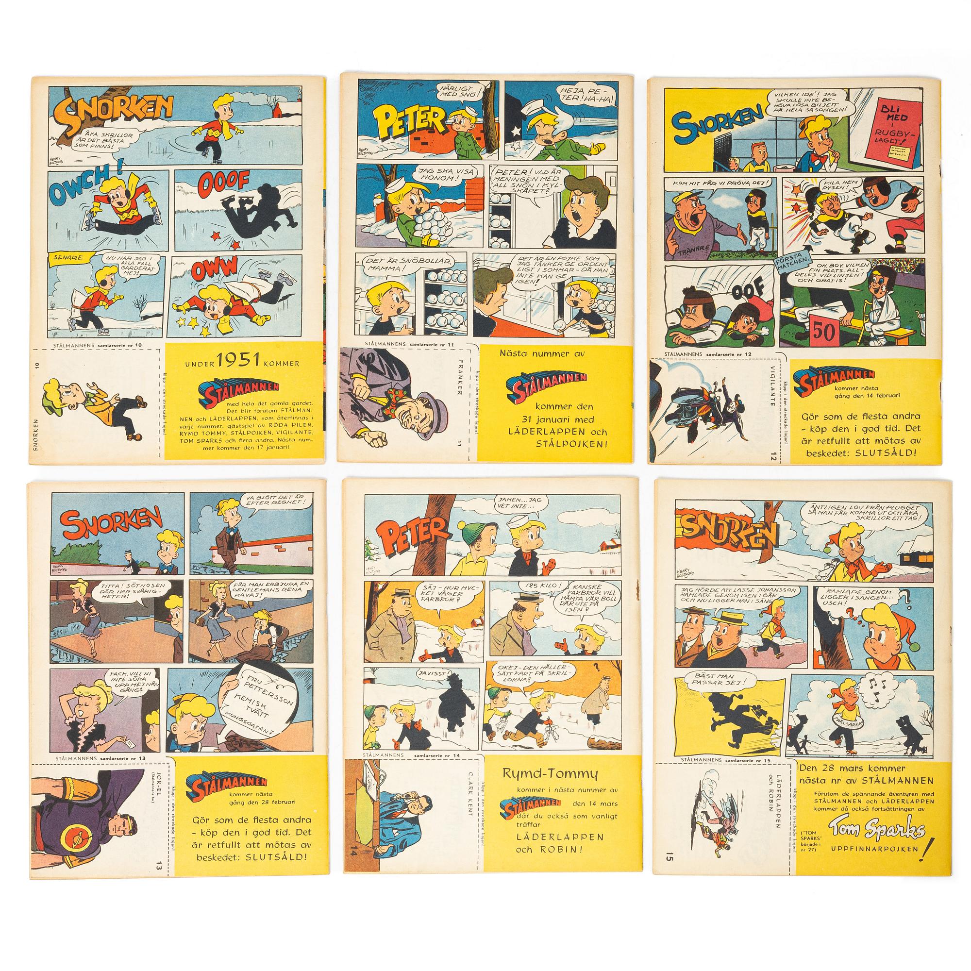 Comic books, 24, “Stålmannen”, 1951.