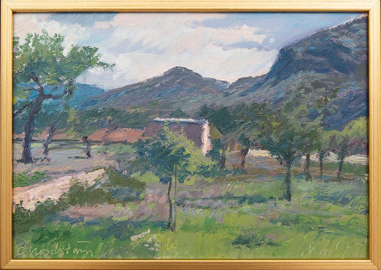 Gerhard Nordström, oil on panel, signed.