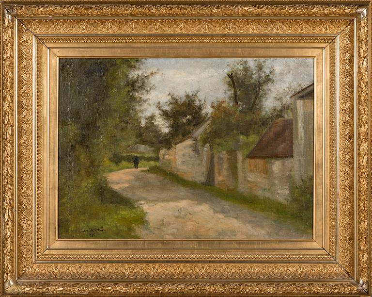 Julia Stigzelius-de Cock, oil on canvas, signed and dated 1883.