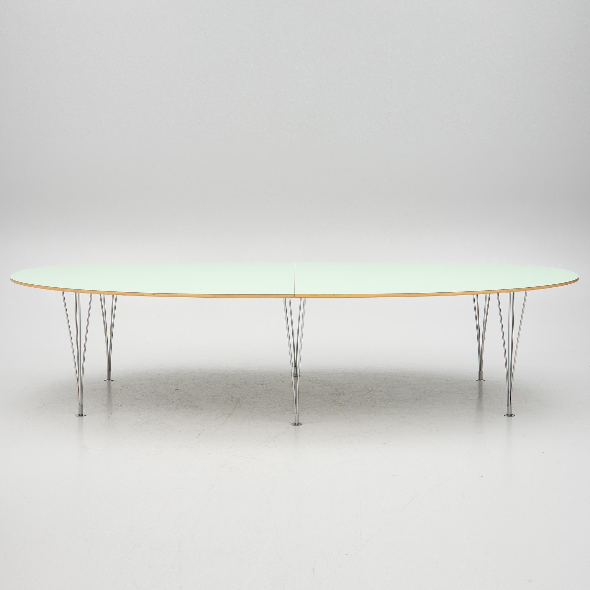 Bruno Mathsson, Piet Hein, dining table, "Superellipse", Bruno Mathsson International.