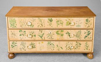 A Josef Frank "Flora" chest of drawers, Firma Svenskt Tenn.